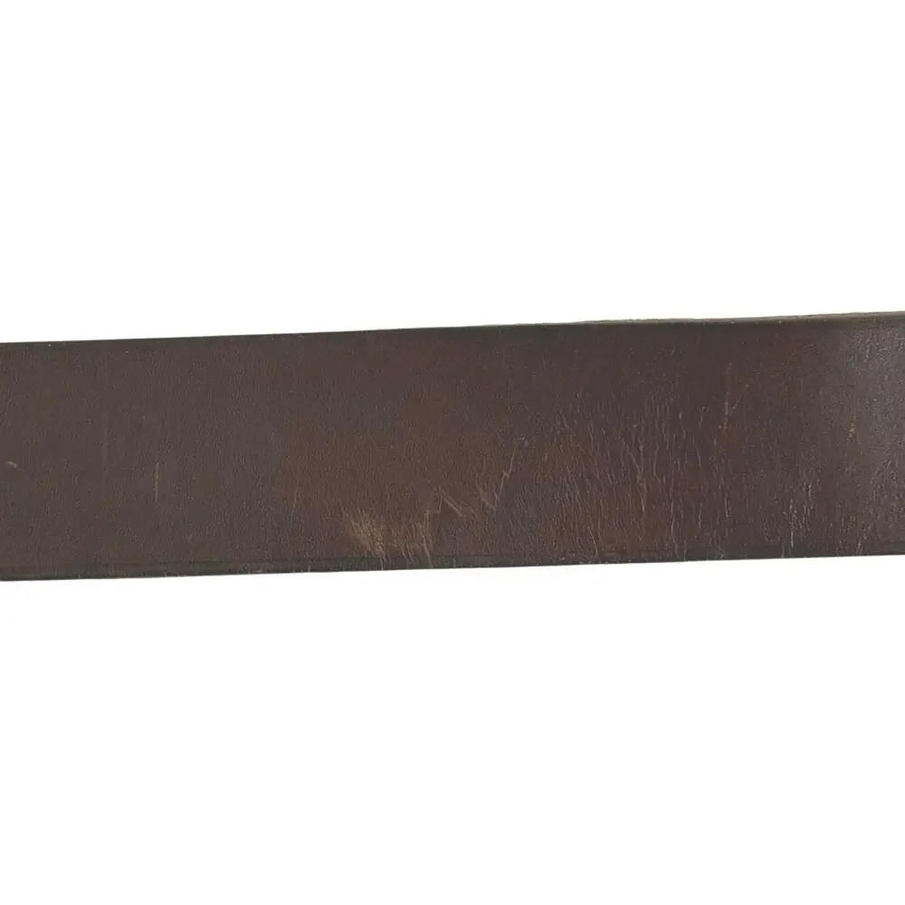 Harold’s women’s brown leather silver buckle Made in Italy belt size small